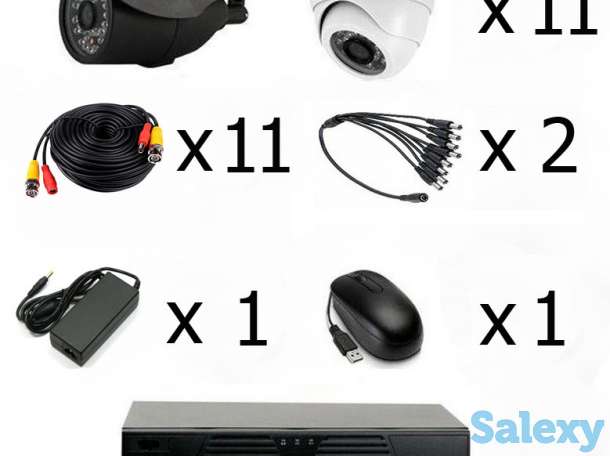 Продам готовый комплект видеонаблюдения на 11 камер (АНАЛОГОВЫЙ), фотография 1