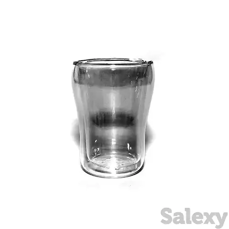 Бокал из жаропрочного стекла с двойными стенками 