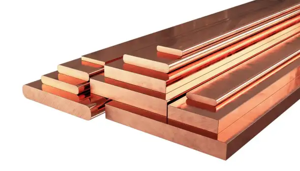 Шина медная м1т, B 8-600 мм, s 0,1-60 мм, L 0,3-8 м, Мерность: мд; бухта; нд, фотография 1