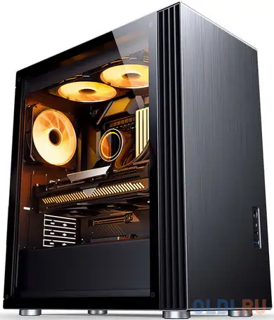 Корпус atx jonsbo u6 без бп чёрный, фотография 1