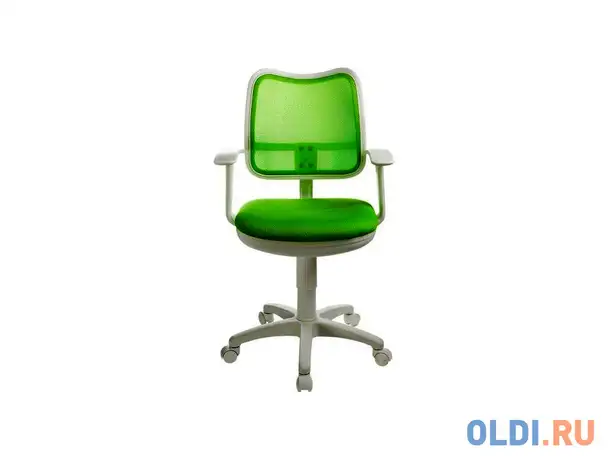 Кресло buro ch-w797/sd/tw-18 пластик белый спинка сетка салатовый сиденье салатовый tw-18, фотография 1
