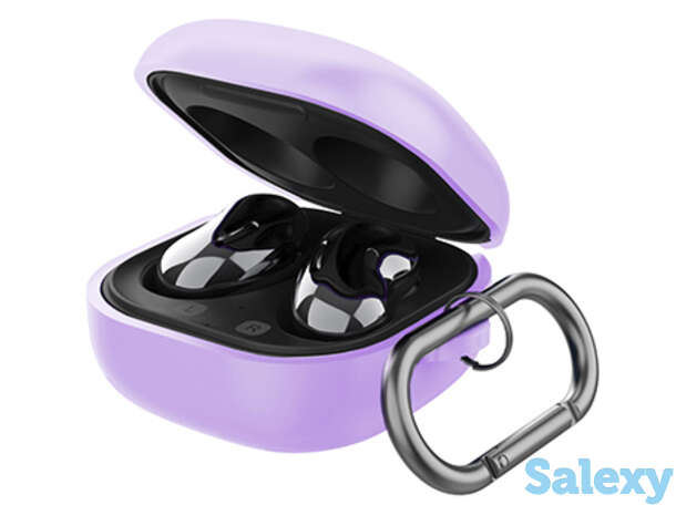 Чехол с карабином deppa для galaxy buds live/pro (47330). лавандовый, фотография 1