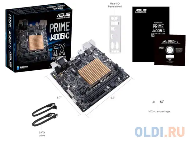 Мат. плата asus prime j4005i-c <j4005, intel soc, ddr4, mini-itx, фотография 1