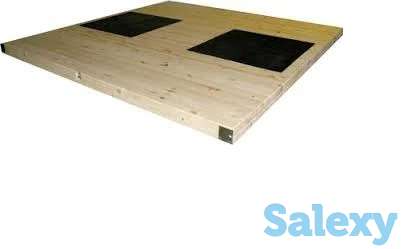 Помост тяжёлоатлетический, тренировочный 4х4х0,1 метр, фотография 1