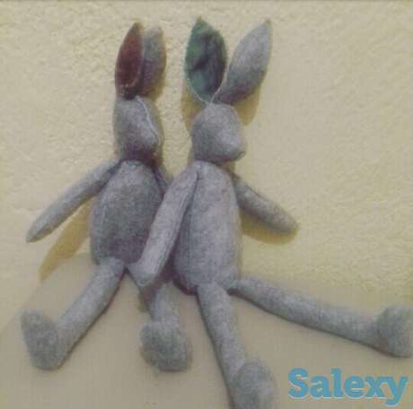 зайцы из фетра ручной работы . игрушка ручной работы ., фотография 2