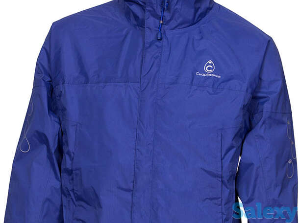 Ветровка мужская непромокаемая мембранная снаряжение funride base синяя, фотография 1