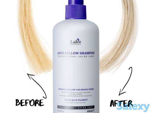 Шампунь для волос la'dor anti yellow shampoo, фотография 2
