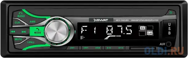 Автомагнитола swat mex-1042ubg 1din 4x50вт, фотография 1