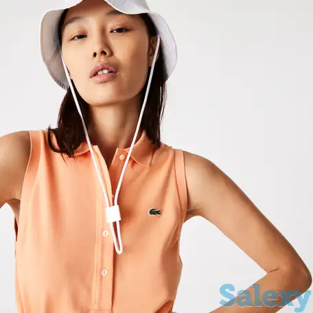 Женское платье-поло lacoste с поясом, фотография 1