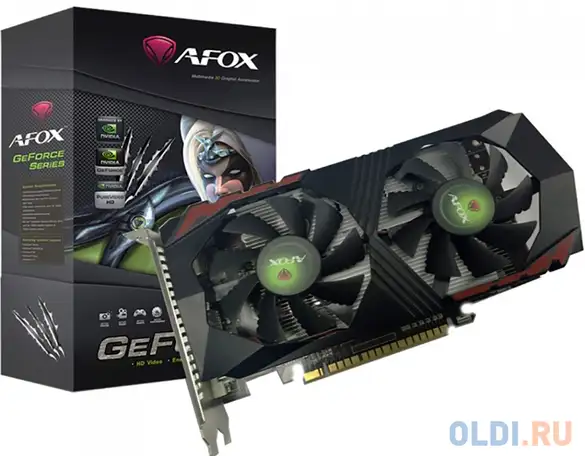 Видеокарта afox geforce gtx 750 ti af750ti-4096d5h1-v2 4096mb, фотография 1