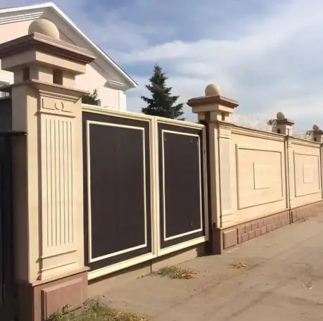 Забор из травертина и гранита на заказ. Монтаж забора с 20-летним опытом, фотография 3