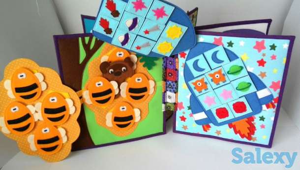 Шью из фетра и текстиля развивающие книжки. Любой сложности., фотография 5