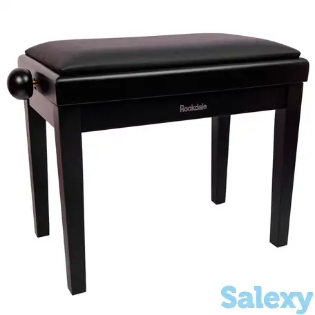 Банкетка для пианино rockdale rhapsody 131 black, фотография 1