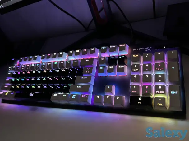 Клавиатура Hyperx Alloy Origins + White Keycaps, фотография 1