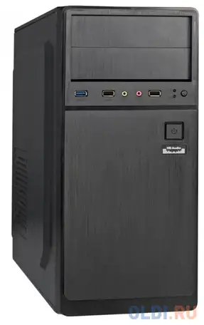 Корпус atx exegate xp-402u 600 вт чёрный ex283740rus, фотография 1