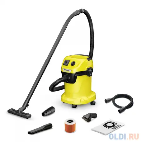 Строительный пылесос karcher wd 3 p v-17/4/20 workshop сухая влажная уборка, фотография 1