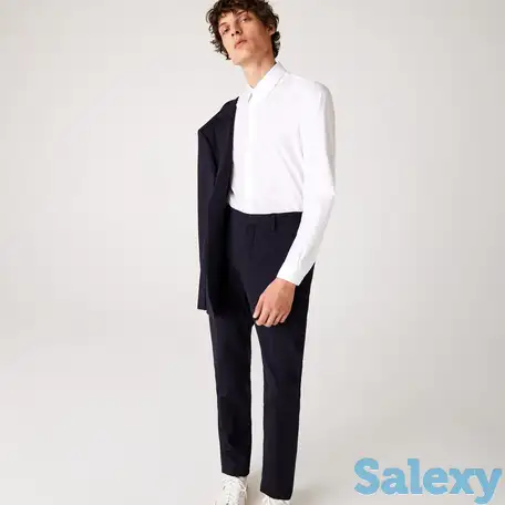 Мужская рубашка lacoste classic fit из хлопкового поплина премиум-класса, фотография 1