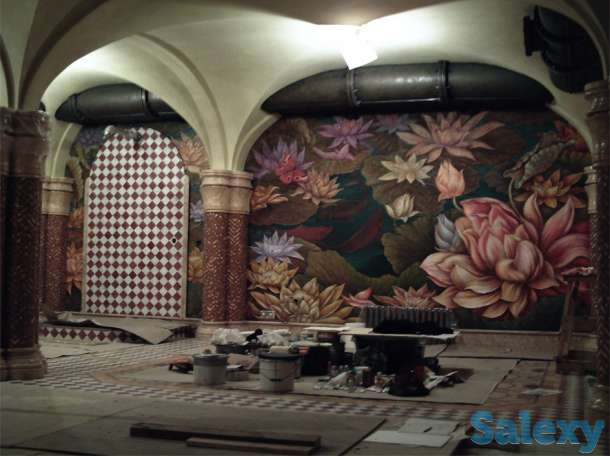 Роспись стен,Декоративно-художественные нанесения., фотография 1