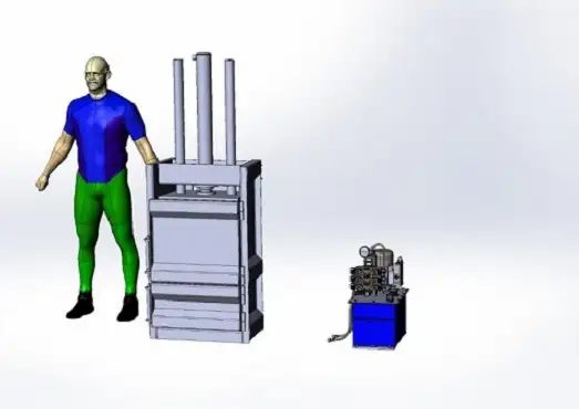 Прессы пакетировочные гидравлические для макулатуры и пластика, фотография 2