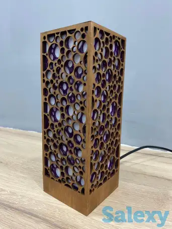 Фиолетовый Интерьерный светильник - ночник, фотография 6