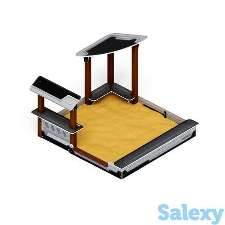 Песочный дворик с горкой ио 6.01.05-04 (техно), фотография 1