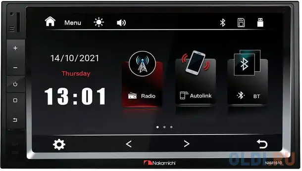 Автомагнитола nakamichi nam1610 2din 4x50вт, фотография 1
