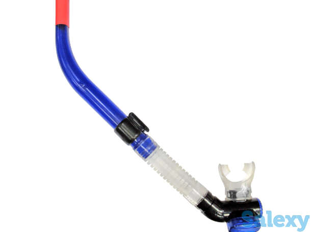 Трубка shark flex с клапанами sn-10as синяя akvilon, фотография 1