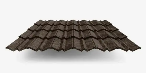 Композитная черепица metrotile, Раскрой: 0.317х1.35... м, Марка: Classic; Roman..., Цвет: капучино..., фотография 1