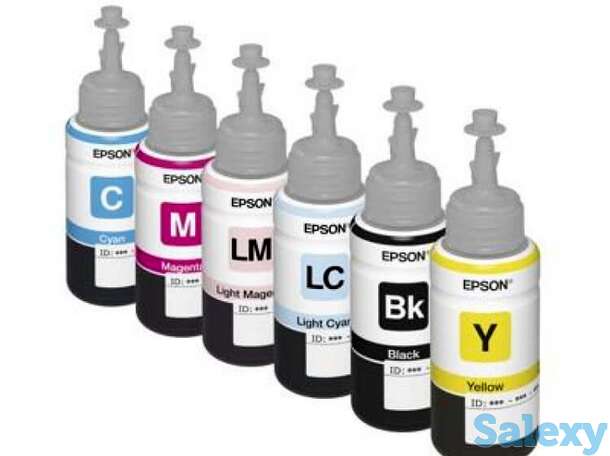 Оригинальные чернила для epson l850 (70 мл, 6 цветов), фотография 1