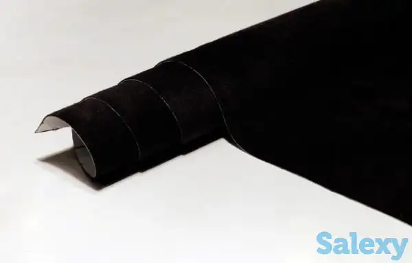 Черная самоклеящаяся алькантара, фотография 1