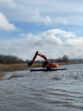 Понтоны на экскаватор, фотография 7