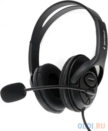 Gembird mhs-786, черный, регулятор громкости, фотография 1