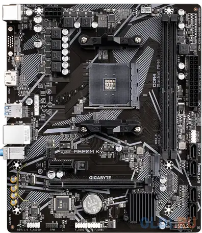 Материнская плата gigabyte a520m k, фотография 1