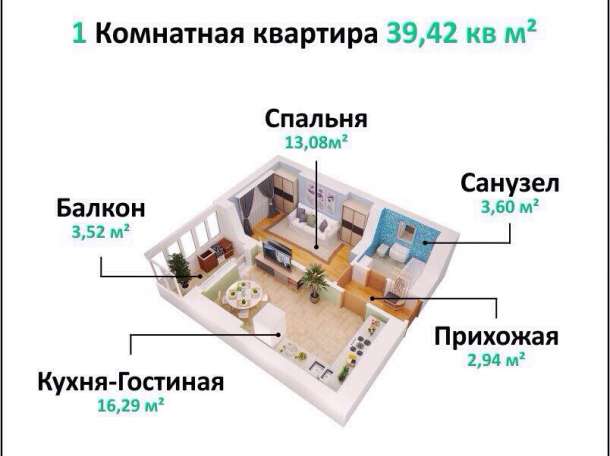 Элитные квартиры в центре Бишкека всего за 14500$, Бишкек ,Логвиненко 10, фотография 3