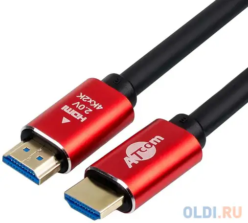 Кабель hdmi 15м atcom at5945 круглый черный, фотография 1