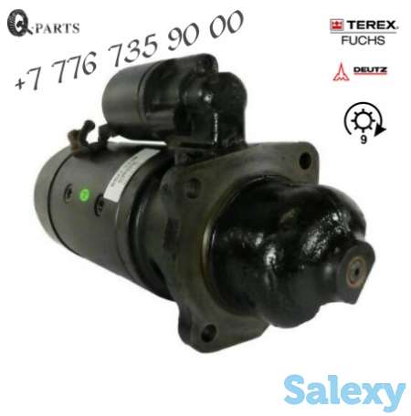 Стартер,  экскаватор перегружатель Terex-Fuchs, двигатель Deutz, фотография 3