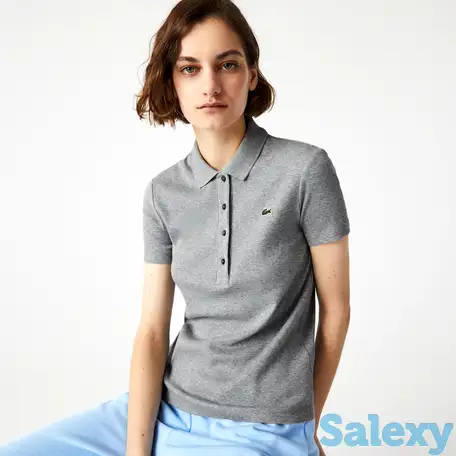 Женская рубашка-поло lacoste из хлопка lacoste, фотография 1