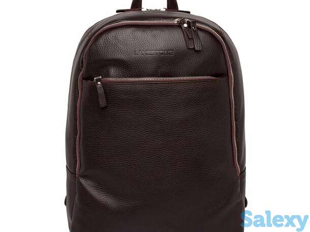 Кожаный мужской рюкзак для ноутбука faber brown, фотография 1