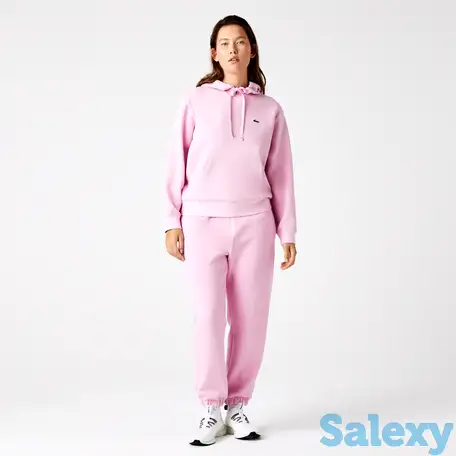 Женская худи lacoste loose fit с удобным карманом-кенгуру, фотография 1