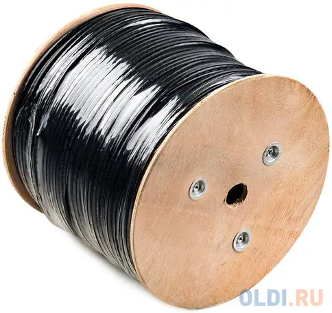 Кабель utp outdoor с тросом 4 пары категория 5e atcom одножильный, фотография 1