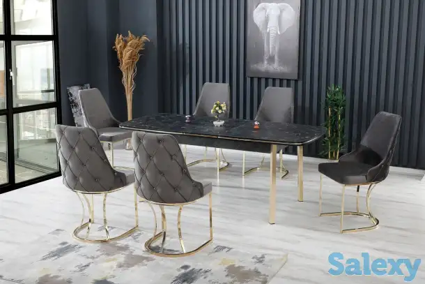 Стол 2232+6 стульев. Производство Турция., фотография 1