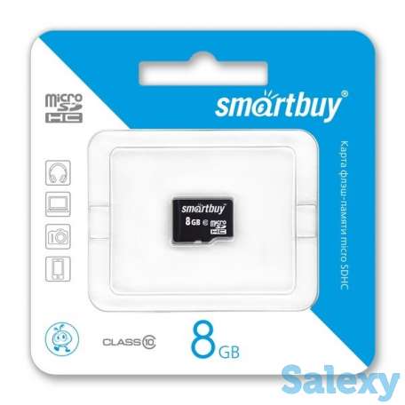 Продам Карта памяти MicroSD Smartbuy 8GB (class 10) оптом от 30шт., фотография 1