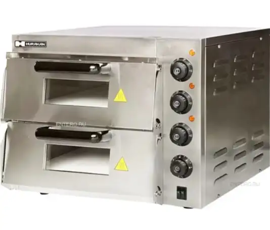Печь для пиццы Hurakan HKN-MD11 используется на предприятиях общественного питания и торговли. Модель оснащена электроме, фотография 1