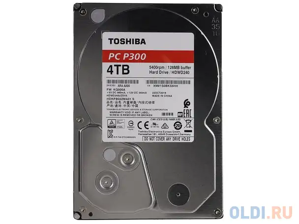 Жесткий диск toshiba p300 hdwd240uzsva 4 tb, фотография 1