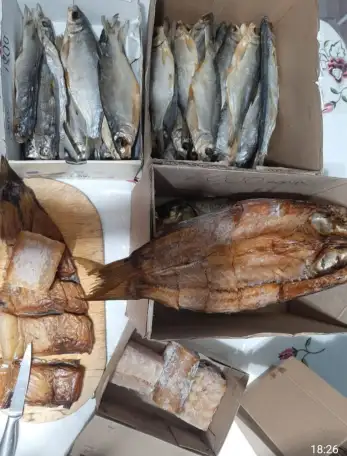 Вяленая и копчёная рыба в Астане., фотография 3