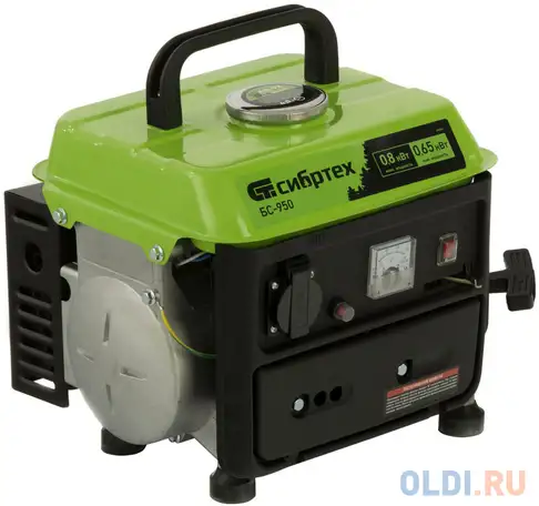 Генератор бензиновый бс-950, 0,8 квт, 230 в, 2-х такт., 4 л,, фотография 1