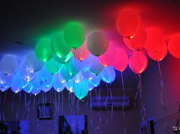 Светящиеся воздушные шары, фотография 1