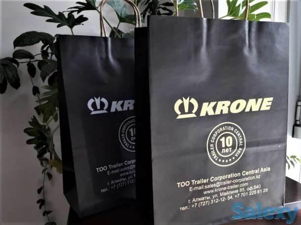 Бумажные  и крафтовые пакеты с логотипом, фотография 10