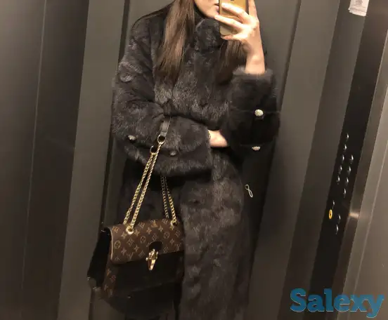 Норковая шуба, не стриженная, высокого качества, фотография 2