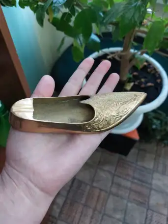 Пепельница Бронза Туфелька, фотография 2